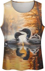 Common Loon Family Men's Tank Top Casual sin mangas Muscle Shirts Gym Vest Ropa deportiva para interiores y exteriores - Product Image 3