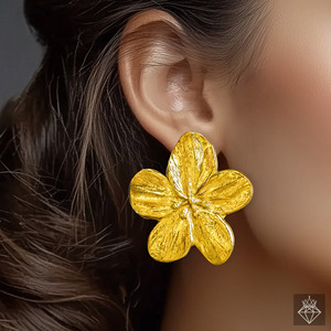 Prao สร้อยคอจี้ดอกไม้สีทองสุดสร้างสรรค์สำหรับผู้หญิงเครื่องประดับป้องกันการเสื่อมเสียสำหรับงานเลี้ยงและเสน่ห์ - Product Image 2