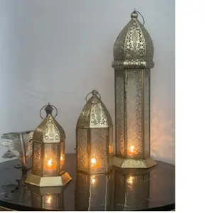 custom made brass lanterns in assorted sizes suitable for festivals and ideal for use by home decoration store for resale