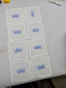 Dessous de verre brodés de crabe super beaux et luxueux utilisés dans les restaurants et les hôtels. Nous acceptons les commandes en gros. - Product Image 6