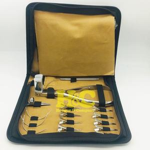 HOOPER COMPANY Kit de pinces à extensions capillaires professionnelles en acier inoxydable noir I-Tip, avec crochets, pinces, boîte et outils de mise en forme - Product Image 2