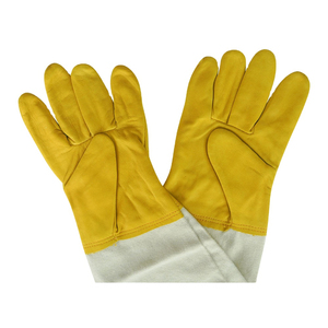 ถุงมือเลี้ยงผึ้งแบบยาวถุงมือสีเหลืองระบายอากาศได้ดีถุงมือสำหรับเลี้ยงผึ้งผู้รักษาประตูออกแบบโลโก้ได้ตามต้องการ - Product Image 1