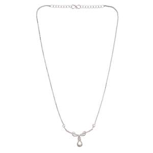 Bijoux indiens Cristal CZ Cubic Zirconia Infinity Solitaire Pendentif Chaîne Collier Fabricants de bijoux pour femmes - Product Image 1