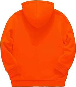 Hot Selling Custom Cotton Terry Fleece No <b>String</b> Hoodie Men Pullover Blank Solid Regular Fit Embroidered Washed Pocket 370g - Product Image 2