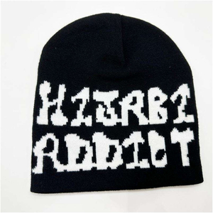 Bonnet tricoté d'hiver unisexe Y2K avec logo personnalisé nouvelle mode 100% bonnet en acrylique pour la méthode d'impression de bouffée de voyage - Product Image 6