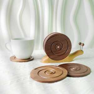 Premium Handmade Resin and Wooden Coasters with Stone Detailing Heatproof, Durable and Stylish <b>Table</b> Accessories for Everyday - Product Image 2