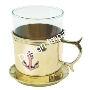 สมอเรือแก้วสำหรับดื่มโรงแรมและร้านอาหารภาชนะสำหรับดื่มแก้วแชมเปญทองเหลืองแก้วลายทะเลราคาดีที่สุด - Product Image 5