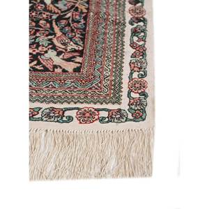 Classic Floral Hand Knotted Silk <b>Rug</b> Pae-5873 in Pink & Purple for Teen Living Room for Hallway-Gulmarg Collection - Product Image 4