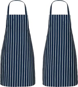 Tablier de cuisine sans manches 100% coton, tissu sergé imprimé, doux pour la maison, l'hôtel ou les restaurants, utilisation estivale, salles de bain - Product Image 1