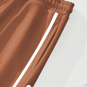 กางเกงขาตรงสำหรับผู้ชายกางเกงสเวตเตอร์ทรงหลวมลายทางสำหรับผู้ชาย - Product Image 5