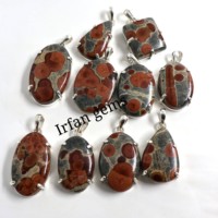 2025 Offre Spéciale haute qualité 925 argent obsidienne pendentif cristal d'arachide naturel forme mixte meilleure qualité de Jaipur pour les cadeaux
