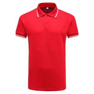 T-shirt de golf grande taille uni, imprimé par transfert thermique, en tricot extensible (spandex/coton), séchage rapide, style preppy, avec logo frontal, vente en gros - Product Image 4