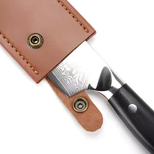 Cuchillo de chef de cocina de alta calidad Funda de cuero Proteger la cubierta de la hoja del cuchillo Marrón - Product Image 6