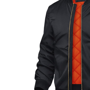 Blousons Bomber Unisexe à Col Montant Épais, Couleur Unie, Respirants, pour l'Hiver – Meilleur Design, Vente en Gros, Service OEM Disponible - Product Image 3