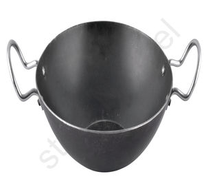 Iron Deep Kadhai High Quality Deep Kadhai CLASSIC Stylish <b>Design</b> with Black Color Large Capacity - Product Image 1