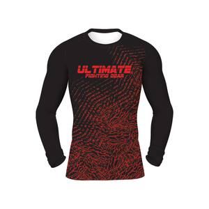 T-shirt à manches longues pour hommes et femmes, personnalisé, par sublimation, rashguard MMA Rashgaurd imprimé MMA bjj Rashguard t-shirt pour hommes - Product Image 1