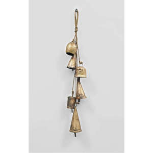 Set of 5 Rustic Iron Metal Bells 45 cm Hanging Chime Mobile <b>Strings</b> Novelty & Creative Indoor & Outdoor <b>Garden</b> Dcor - Product Image 4
