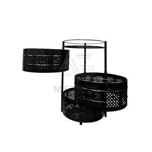 Multi Tier <b>Metal</b> Fruit and Vegetable Rack <b>for</b> Kitchen Storage Freestanding Adjustable Organizer with Easy Access Design - Product Image 5