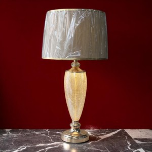 Trending Luxury 1224T Lámparas de mesa de cristal de doble luz AC Energía eléctrica para sala de estar Dormitorio y salón E27 Luz de noche - Product Image 2