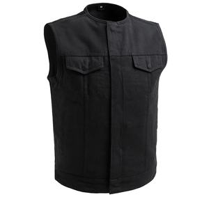 Servicio OEM resistente al aire libre de cuello alto personalizado al por mayor transpirable hombres acolchado forrado ropa deportiva motocicleta Chaleco de lona - Product Image 1