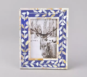 กรอบรูปเรซิ่นกระดูกทำด้วยมือไม่ซ้ำใครสไตล์อาร์ตเดคโคสำหรับบ้านและสำนักงานรูปแบบการแสดงภาพถ่ายส่วนตัว - Product Image 5