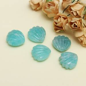 Tự Nhiên Amazonite Khắc Hình Dạng Vỏ Đá Quý Hạt Đối Với Trang Sức Làm 15Mm Khắc Loose Khắc Đá Quý Vỏ Charms Số Lượng Lớn - Product Image 5