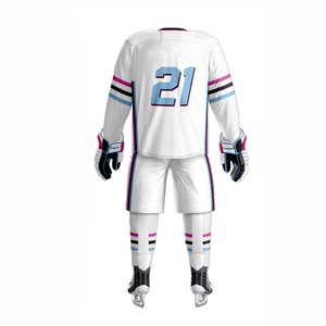 Faible MOQ, créez votre propre uniforme de hockey sur glace personnalisé avec pantalon et chaussettes, meilleure qualité, nouveau design - Product Image 2
