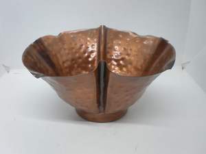 Bol en cuivre martelé de qualité supérieure bol en cuivre de forme personnalisée au design vintage pour ustensiles de cuisine bol en cuivre pour servir des aliments - Product Image 3