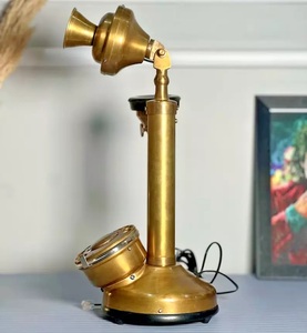 Vintage 1920S phong cách điện thoại nến đen quay số điện thoại bàn điện thoại - Product Image 4