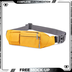 Logotipo personalizado Viajes Deportes Gimnasio Correr Cinturón Mujeres Hombres Pecho Bolsa Diseñador Riñonera Resina Cremallera Riñonera - Product Image 2