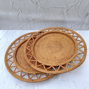 Bandeja de Arte de Conchas Marinas Tejida a Mano de Ratán, Regalo de Navidad, Artesanía, Vajilla Costera para Decoración del Hogar - Product Image 5