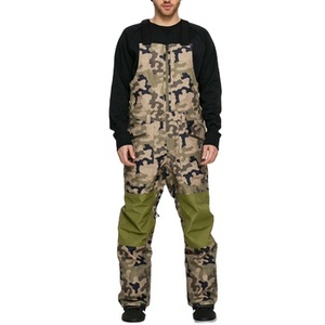 OEM Unisex <b>Waterproof</b> 2-Layer -Tex Ski Bib Snowsuits Windproof Taped Seams Outdoor Sports Camouflage Bib Pants <b>Overalls</b> - Product Image 1