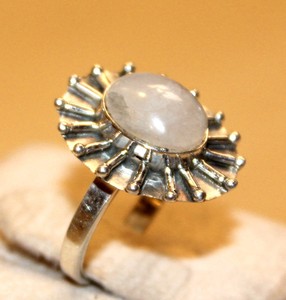 Vente chaude femmes 925 bague en argent lunette réglage personnalisé fête bijoux cadeau Rose Quartz classique canal technologie fiançailles - Product Image 2