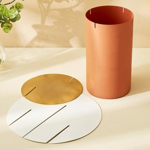 Townxan แจกันโลหะทำด้วยมือแจกันดอกไม้โลหะสไตล์ชายฝั่ง - Product Image 4