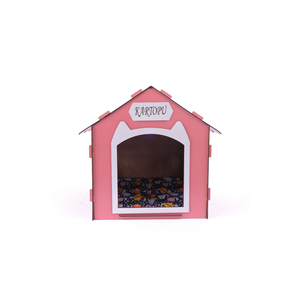 Casa para Gatos de Madera Rosa con Nombre Personalizado, Mueble Decorativo para Gatos - Product Image 6
