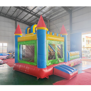 <b>Inflatable</b> Bouncer <b>Slide</b> Combo Thick PVC Material Portable Jumping House Multi Functional Outdoor Kids Blow Up Play Center For - Product Image 2