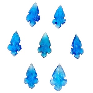 Pointe de flèche en obsidienne bleue naturelle pierre naturelle pierre précieuse Agate de guérison pointes de flèche en cristal grossiste de pointe de flèche de guérison - Product Image 6