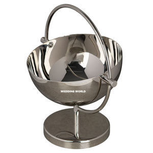 ชามช็อกโกแลตสแตนเลสขัดเงา ทรงกลม ชามขนมหวาน คลาสสิก ทันสมัย หรูหรา ชามช็อกโกแลตแบบใหม่ - Product Image 1