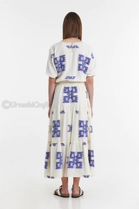 ผู้หญิงแต่งตัวสบายๆแฟชั่นเข็มขัดยืดหยุ่นสลิปบนความยาวขนาดเล็กการออกแบบชาติพันธุ์รวบรวมชั้นครีบเชือก - Product Image 4