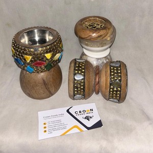 เครื่องเผาธูปไม้ทำมือสไตล์อาหรับเป็นมิตรกับสิ่งแวดล้อมสำหรับบ้านสำนักงานและโรงแรม - Product Image 1