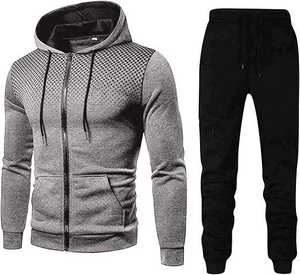 Costumes de jogging vierges pour hommes avec logo personnalisé Ensemble de survêtements pour hommes survêtements Jogger survêtements en vente en gros - Product Image 4