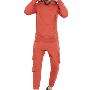 Conjunto Deportivo de 2 Piezas para Hombre, Tallas Grandes, Transpirable, de Felpa, Estilo Urbano, para Entrenamiento, Jogging, Invierno, Estampado - Product Image 1