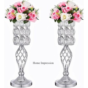 Vases trompettes de luxe fabriqués à la main en aluminium moulé le plus fantaisiste unique Designer Flowers Display Table Centerpiece Prix de gros - Product Image 6