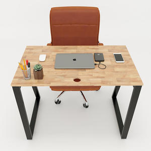 Escritorio Minimalista de Madera Maciza de 100x60cm para Oficina/Dormitorio (Requiere Ensamblaje)-HBTH001 - Product Image 4
