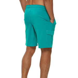 กางเกงขาสั้นเล่นเซิร์ฟสำหรับผู้ชายชุดว่ายน้ำเล่นเซิร์ฟสีทึบสีพื้นแบบปรับแต่งได้สำหรับฤดูร้อน - Product Image 4