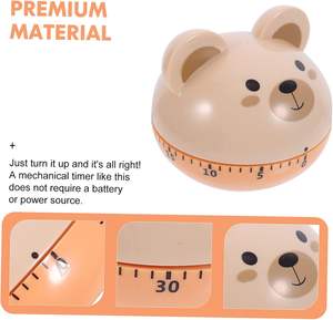 Minuteur mécanique de 60 minutes en forme d'ours mignon - Product Image 5