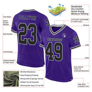 Maillot de football américain d'entraînement Uniforme respirant personnalisé pour les équipes de jeunes Clubs universitaires Écoles et pratique de niveau professionnel - Product Image 6