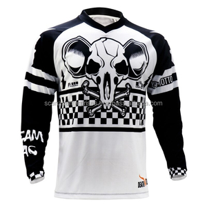 Veste de course de motocross respirante en jersey auto unisexe personnalisée pour garçons et adultes Vêtements de protection pour vélo de saleté OEM VTT - Product Image 2
