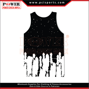 Camiseta sin mangas de gimnasio con logotipo personalizado, camiseta de entrenamiento transpirable para hombre, estampado holgado, algodón, poliéster, Spandex, material de estilo informal - Product Image 2