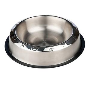 Bol de service pour nourriture pour chien en acier inoxydable moderne de haute qualité, écologique, pour la décoration de jardin, couleur argent, utilisation en extérieur pour animaux de compagnie - Product Image 3